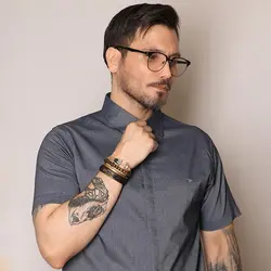 پیراهن آستین کوتاه اسلپ پنبه کش - عمده - کد P538