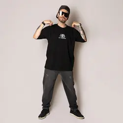 تیشرت مشکی مردانه پنبه سوپر - عمده - کد T364