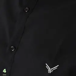 پیراهن مشکی قواره بزرگ ساده کش - عمده - کد P311