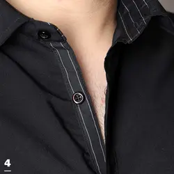 پیراهن مشکی قواره بزرگ ساده کش - عمده - کد P311