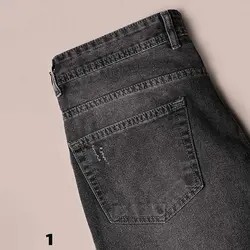 شلوار جین مام فیت پنبه پنبه - عمده - کد S12