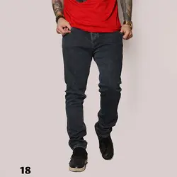 شلوار لی مردانه راسته دمپا فیت - عمده