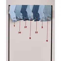 شلوار لی مردانه راسته دمپا فیت - عمده