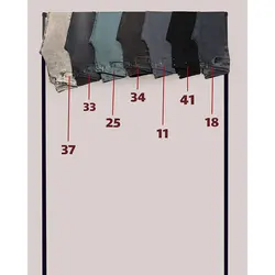 شلوار لی مردانه راسته دمپا فیت - عمده