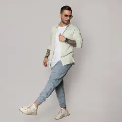 پیراهن مردانه کنفی - عمده - کد P564