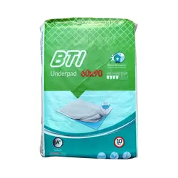 زیرانداز بیمار بی تی آی بسته 10 عددی 60*90 سانتی متر