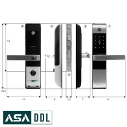 دستگیره دیجیتال کارتی یال YDM3109