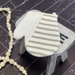 لیف حمام بنددار مدل الیاف بامبو کدMB-18