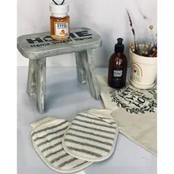 لیف حمام بنددار مدل الیاف بامبو کد MB-21