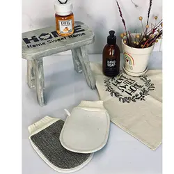 لیف حمام بنددار مدل الیاف بامبو کد MB-22وMB-16