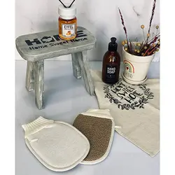 لیف حمام بنددار مدل الیاف بامبو کد MB-22وMB-16