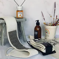 لیف حمام پشت کش بنددار مدل الیاف بامبو کد MB20