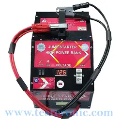 جامپ استارتر تمام صنعتی و شارژر پر قدرت باتری خودرو-مدل Tes-17000