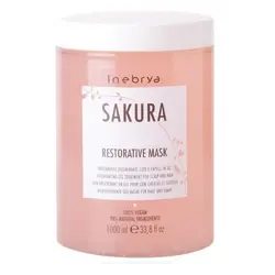 اينبريا ماسک مو ژله ای ساکورا ترمیم کننده پوست سر حجم 1000 میل