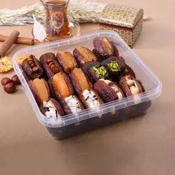 ظرف مایکرفر 1600 شفاف - ظروف بسته بندی دلجو