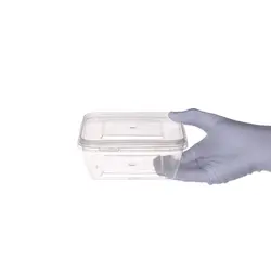 ظرف یکبار مصرف مایکروویوی 800 شفاف طب پلاستیک - ظروف بسته بندی دلجو