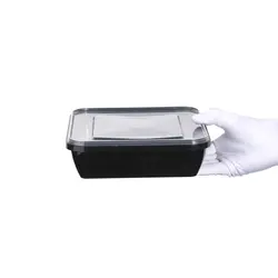 ظرف یکبار مصرف مایکروویوی 1600 شفاف طب پلاستیک - ظروف بسته بندی دلجو