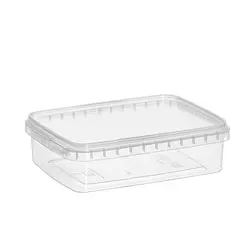 ظرف یکبار مصرف مایکروویوی 666 شفاف طب پلاستیک