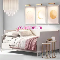 مدل سه بعدی تخت خواب (27) | سی جی مدل مرجع مدل سه بعدی برای تری دی مکس