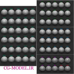 مجموعه آلفا و براش چوب و زمین برای Zbrush | براش زیبراش| سی جی مدل