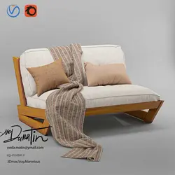 مدل سه بعدی مبل | ندا متین مدلساز سه بعدی | ابجکت مبل | سی جی مدل