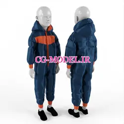 مدل سه بعدی مانکن لباس کودک(2) | مدل های سه بعدی برای تری دی مکس و اسکچاپ و c4d