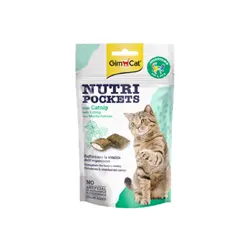 تشویقی مغزدار گربه جیم کت طعم کت نیپ مدل(Nutri Pockets Catnip) با وزن 60 گرم