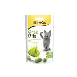 تشویقی توپی جیم کت طعم گرس(علف) مدل(Gras Bits) 50 گرمی