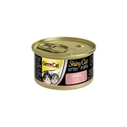 کنسرو بچه گربه جیم کت طعم ژله مرغ مدل(GimCat ShinyCat Kitten in Jelly chicken) با وزن 70 گرم