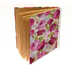 دفترچه پارچه ای فنری تک