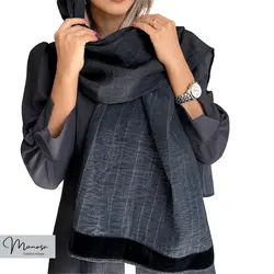 شال مزونی ذغالی برند موناسا مدل ۱۲۲