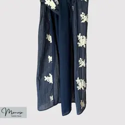 شال مزونی سورمه‌ای برند موناسا مدل ۸۰