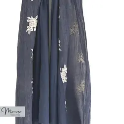 شال مزونی سورمه‌ای برند موناسا مدل ۸۰