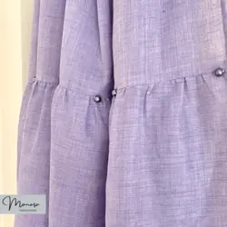 شال مزونی بنفش یاسی برند موناسا مدل ۱۳۱