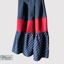 شال مزونی سورمه ای برند موناسا مدل 24