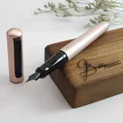 خودنویس فابرکاستل هگزو رزگلد 150530 FABER-CASTELL Hexo Fountain Pen pink - نوشت افزار بابک