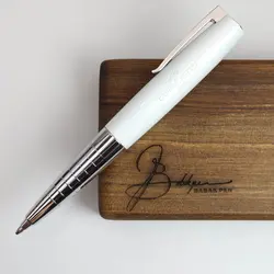 خودکار فابرکاستل لووم پیانو سفید 149311 Faber-Castell Loom Piano twist ballpoint pen white - نوشت افزار بابک