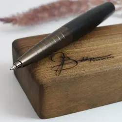 خودکار فابرکاستل لووم گان متال مات 149304 Faber-Castell Loom Gunmetal Ballpoint Pen - نوشت افزار بابک
