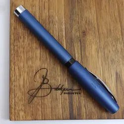 خودنویس فابرکاستل اسنشیو آلومینیومی آبی 148441 FABER-CASTELL Essentio Aluminium fountain pen blue - نوشت افزار بابک