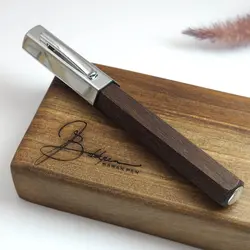 خودنویس فابرکاستل اوندرو چوب بلوط دودی 147580 Faber-Castell Ondoro smoked oak fountain pen - نوشت افزار بابک