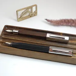 خودنویس فابرکاستل اوندرو چوب بلوط دودی 147580 Faber-Castell Ondoro smoked oak fountain pen - نوشت افزار بابک