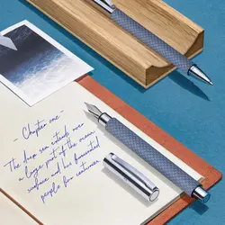 خودنویس فابرکاستل امبیشن آب عمیق 147120 FABER-CASTELL Ambition Fountain Pen OpArt Deep Water - نوشت افزار بابک