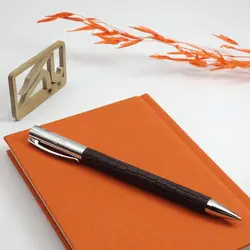 خودکار فابرکاستل امبیشن برگ 146055 FABER-CASTELL Ambition 3D Croco twist ballpoint pen - نوشت افزار بابک