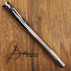 خودنویس گراف فون فابرکاستل کلاسیک پلاتین GRAF VON FABER-CASTELL Fountain pen Classic platinum-plated M - نوشت افزار بابک