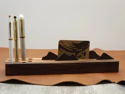 استند جاقلمی و کارتی رومیزی کوهستان Pen stand Mountain desktop - نوشت افزار بابک