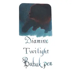 جوهر خودنویس دیامین رنگ گرگ و میش Diamine ink Twilight - نوشت افزار بابک