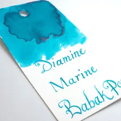 جوهر خودنویس دیامین رنگ دریایی Diamine ink Marine - نوشت افزار بابک
