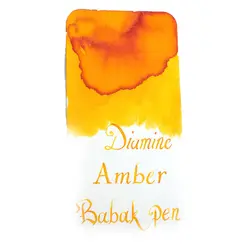 جوهر خودنویس دیامین رنگ کهربا Diamine ink Amber - نوشت افزار بابک