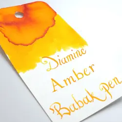 جوهر خودنویس دیامین رنگ کهربا Diamine ink Amber - نوشت افزار بابک