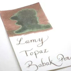 جوهر خودنویس 30 میل کریستالی لامی توپاز LAMY T53 crystal ink topaz 500 - نوشت افزار بابک